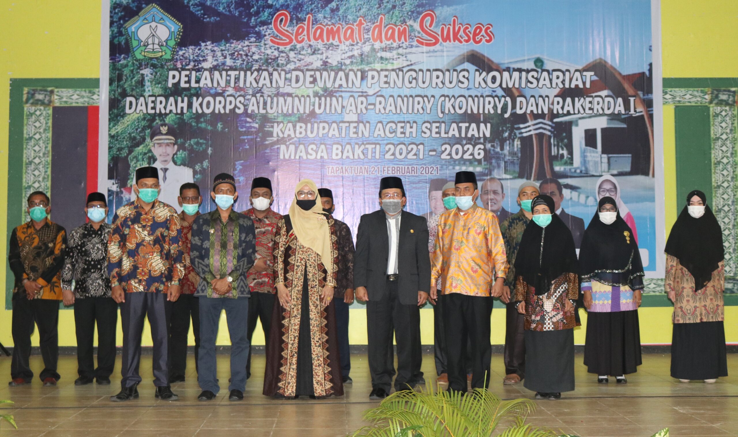 Dewan Pengurus Komisariat Daerah Korps Alumni Uin Ar-Raniry (Koniry) Kabupaten Aceh Selatan di Lantik