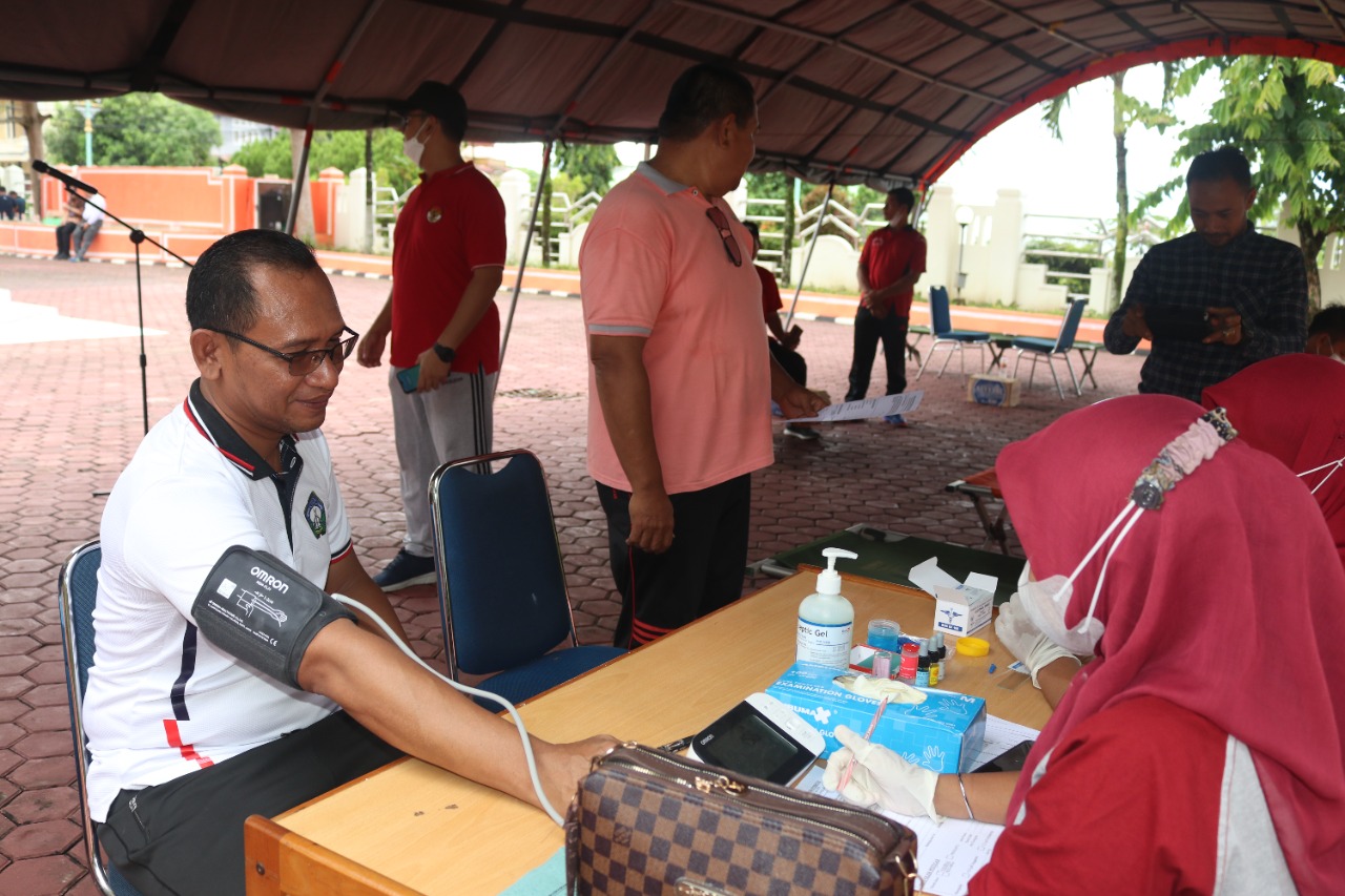 Jelang Ramadhan 1443 H Pemkab Aceh Selatan Gelar Apel Bagi ASN dan kegiatan Donor Darah