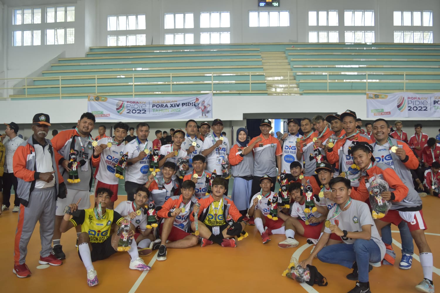 Menang Tipis Atas Banda Aceh, Tim Futsal Aceh Selatan Raih Medali Emas PORA Pidie, Ini Rinciannya