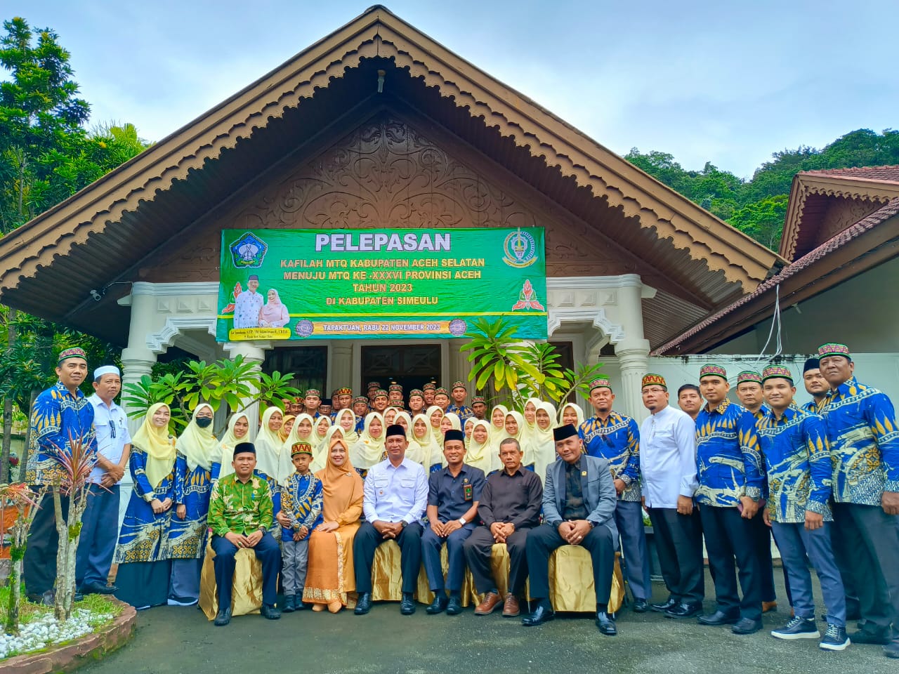 Pj Bupati Lepas Keberangkatan Kafilah MTQ Aceh Selatan Ke Simeulue