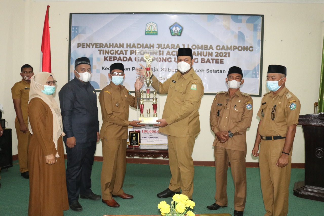 Gampong Ujung Batee Kecamatan Pasie Raja Juara Pertama Lomba Gampong Tingkat Provinsi Aceh Tahun 2021