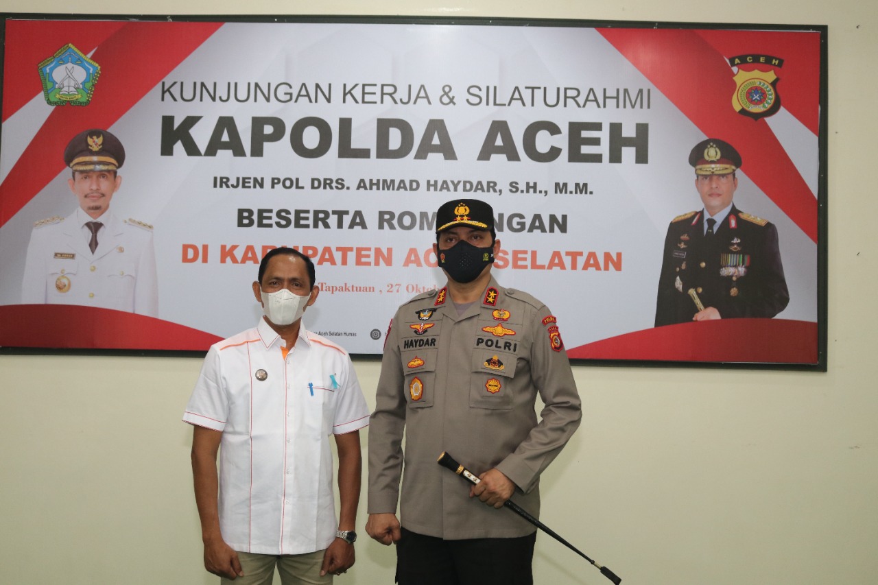 Kunjungan Kerja Ke Aceh Selatan, Kapolda Aceh Silaturrahmi Dengan Forkopimda Dan Ulama