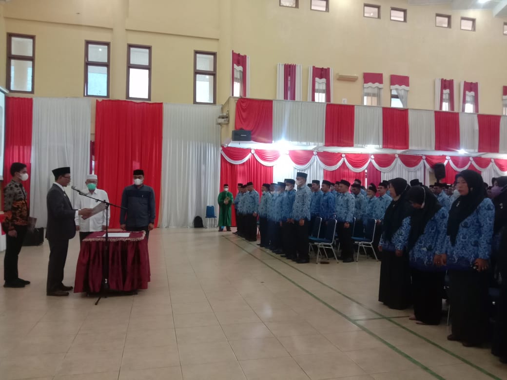 270 Kepala dan Pengawas Sekolah, Kepala Puskesmas Serta KTU Dilantik, Ini Pesan Bupati Aceh Selatan