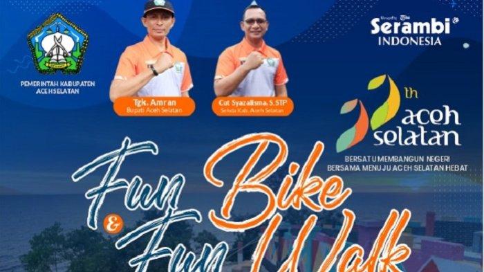 Pendaftaran Peserta Fun Bike dan Fun Walk HUT Aceh Selatan Dibuka, 1.000 Orang Sudah Mendaftar