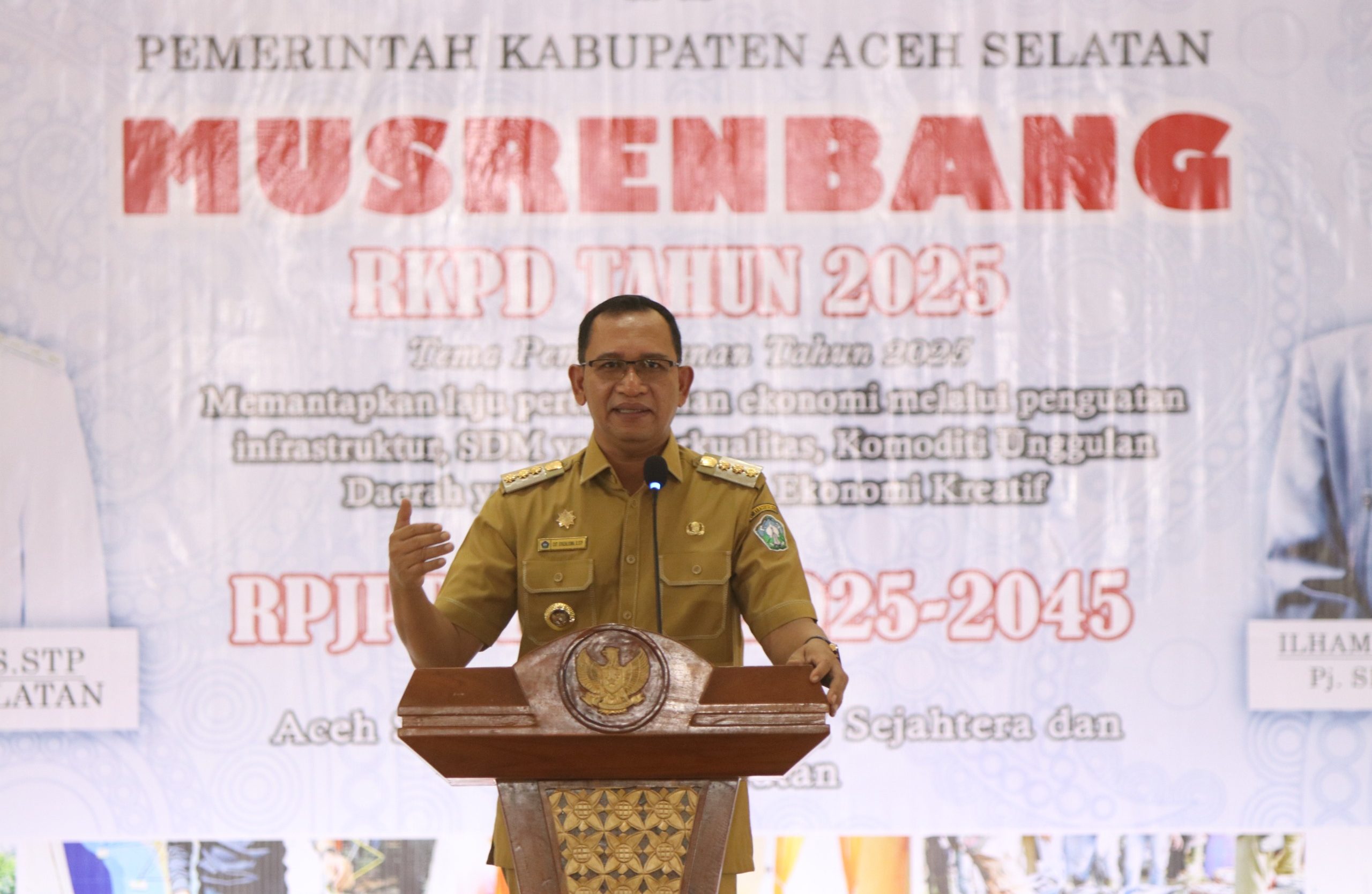 Buka Musrenbang RKPD 2025, Ini Pesan Pj Bupati Aceh Selatan