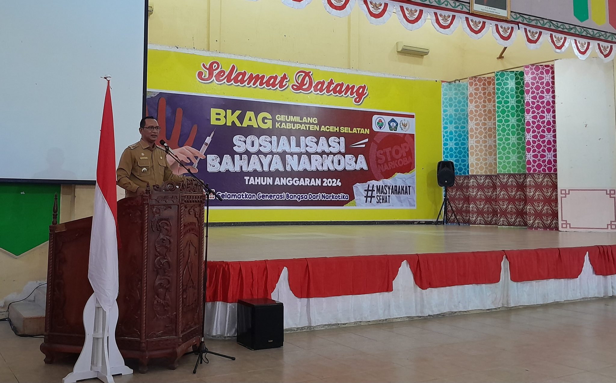 BKAG Geumilang Gelar Sosialisasi Bahaya Narkoba, Begini Kata Pj Bupati