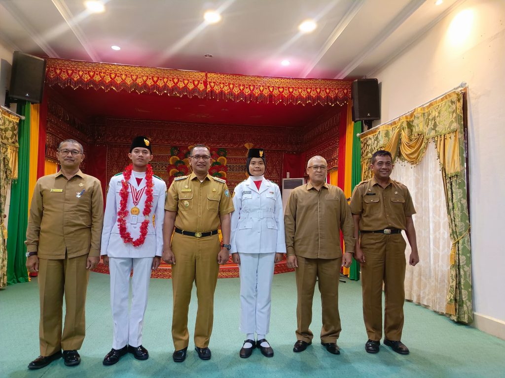 Pj Bupati Aceh Selatan Sambut Kepulangan Paskibraka Tingkat Nasional dan Provinsi di Pendopo