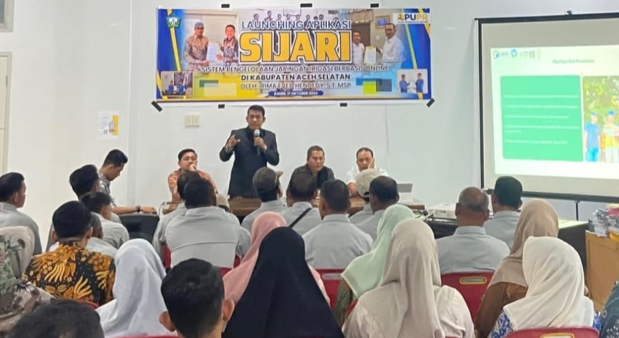 PUPR Aceh Selatan Launching Aplikasi Sijari Untuk Meningkatkan IP Padi