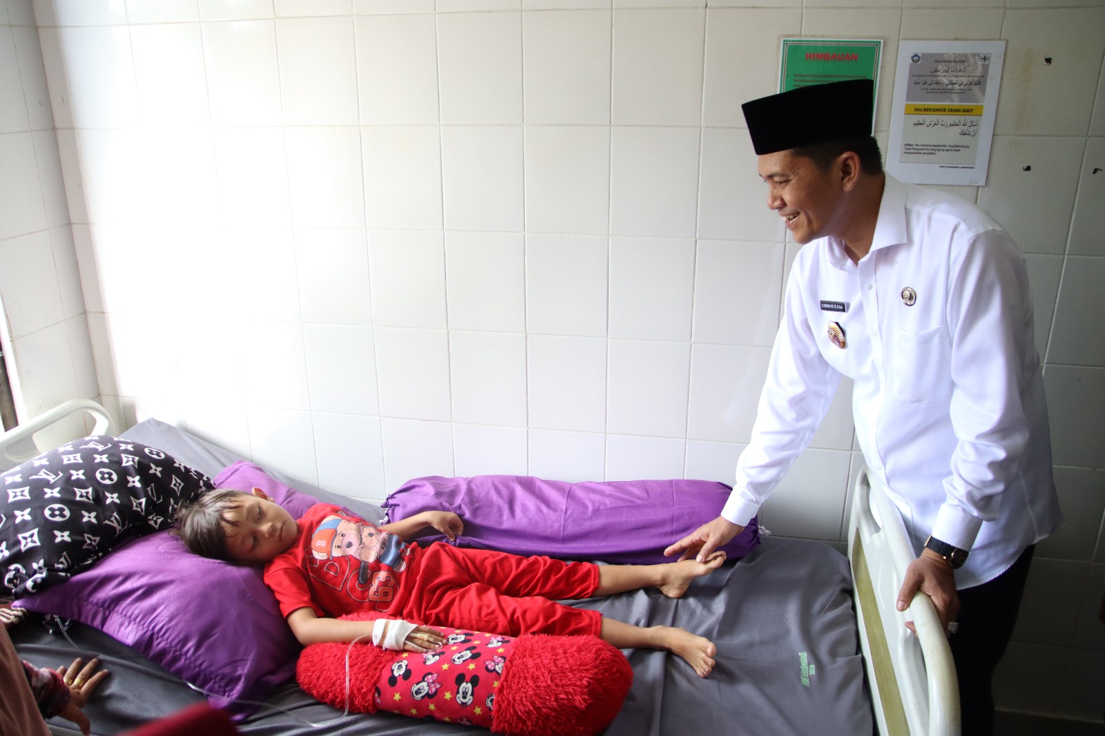 Sehari Setelah Dilantik, H. Mirwan Tinjau dan Launching Program Pemeriksaan Kesehatan Gratis di Labuhanhaji