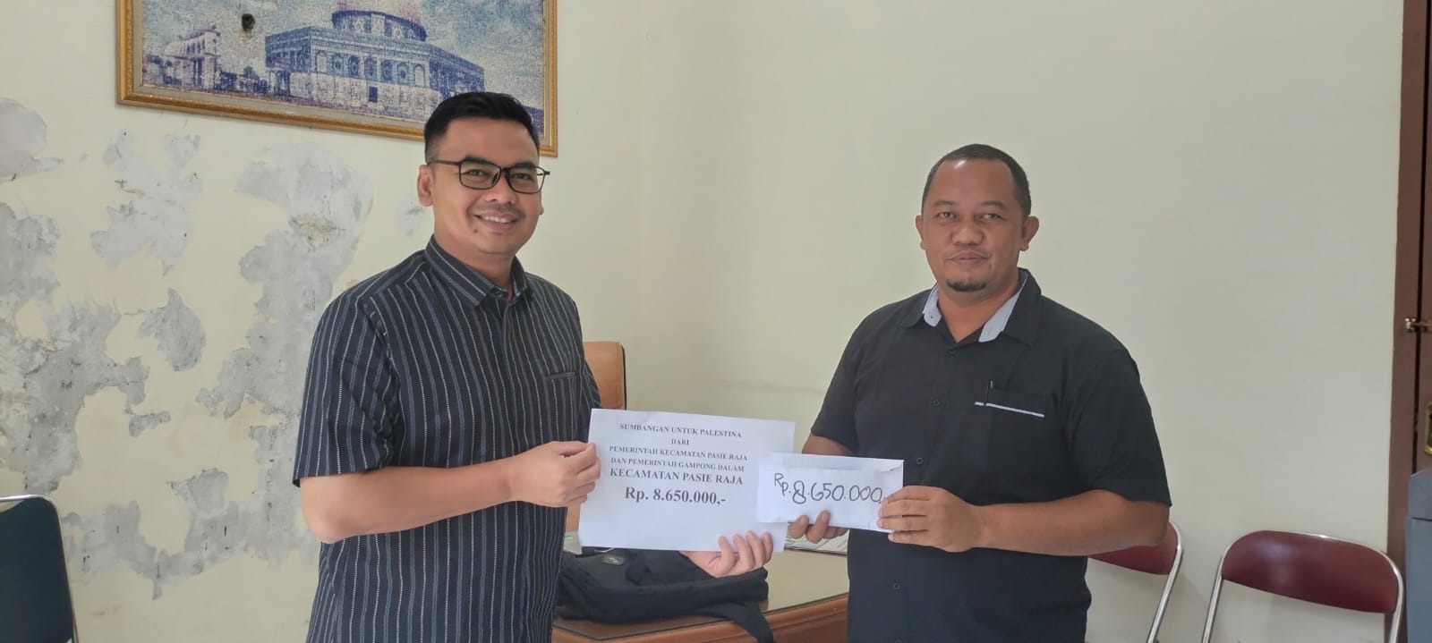 Donasi Untuk Rakyat Palestina Terus Mengalir, Terbaru Dari Kecamatan Pasieraja