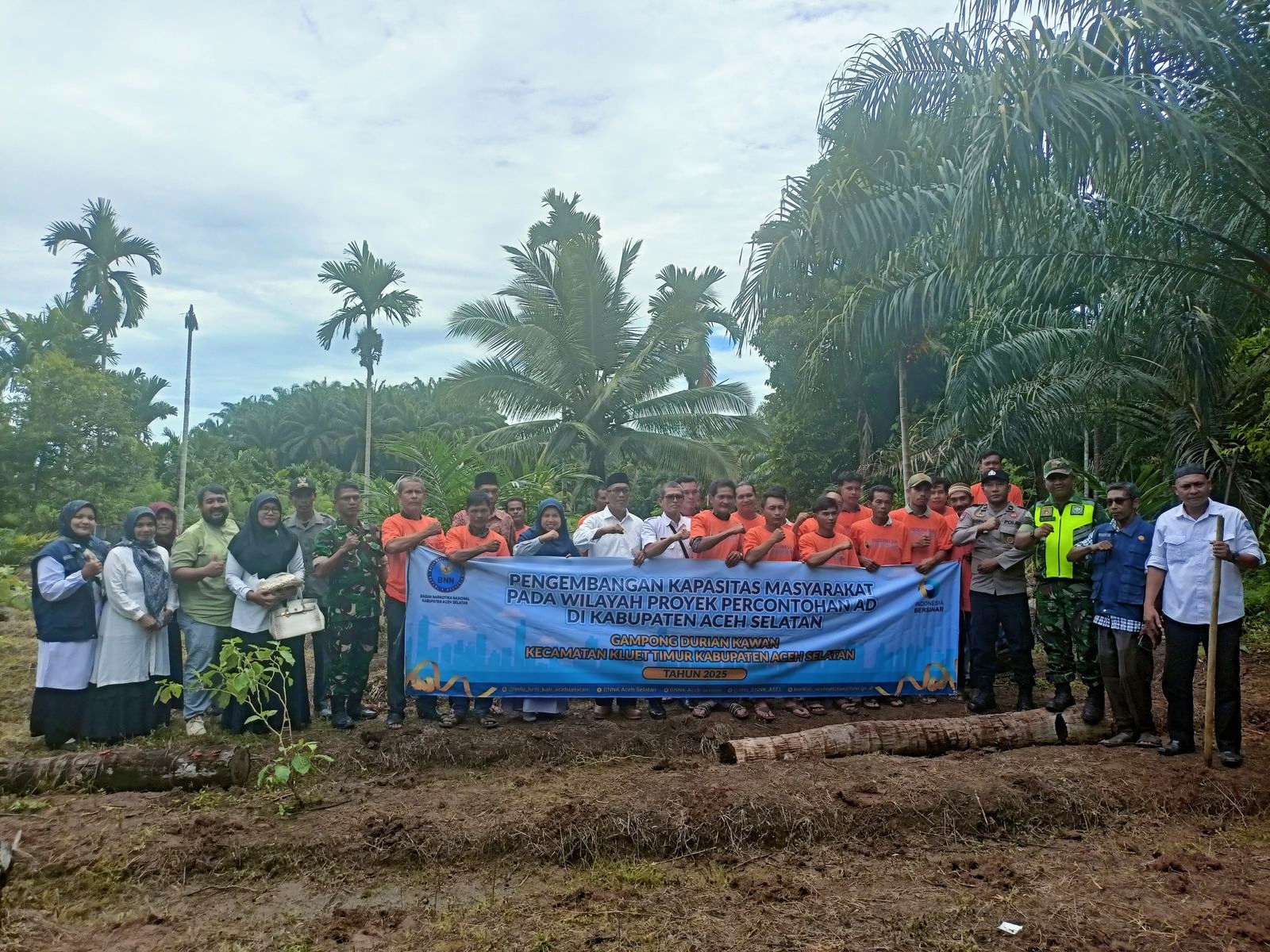 BNN Aceh Selatan dan Rumoh Pangan Aceh Gelar Pelatihan Budidaya Kacang Koro di Kluet Timur