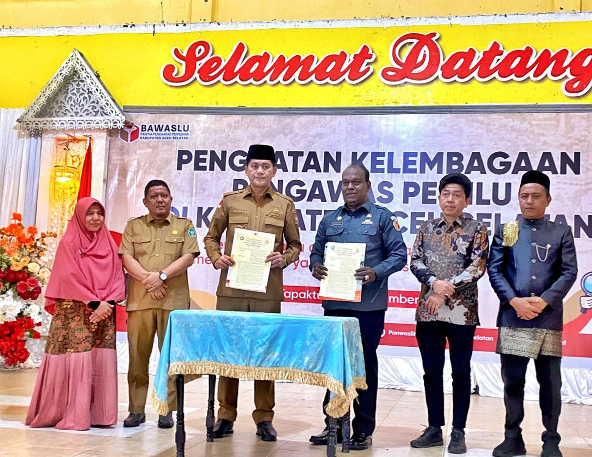 Pemkab Aceh Selatan Hibahkan Tanah dan Bangunan untuk Bawaslu