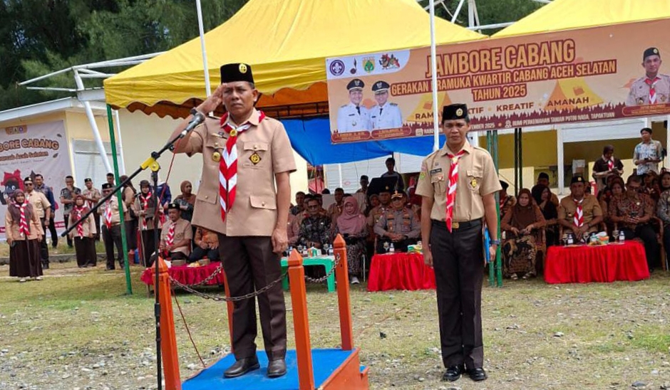 Buka Jambore Pramuka 2025, Wakil Bupati Aceh Selatan: Lahirkan Generasi Ramah, Aktif, Kreatif, dan Amanah