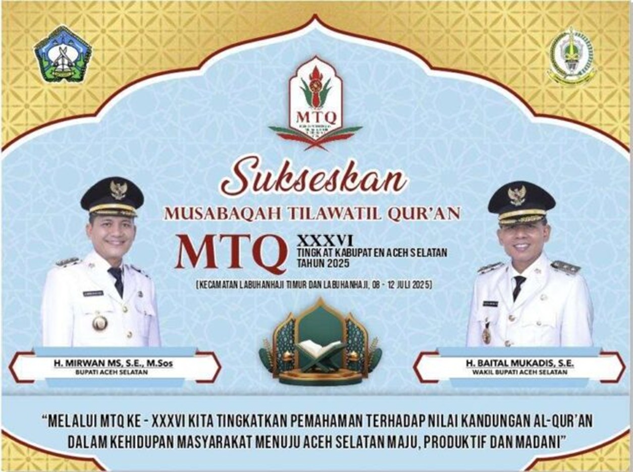Aceh Selatan Siap Gelar MTQ ke 36 Tingkat Kabupaten, Persiapan Masuki Tahap Final