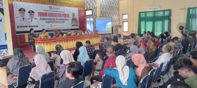 Pemkab Aceh Selatan Gelar Forum Konsultasi Pembentukan Mal Pelayanan Publik